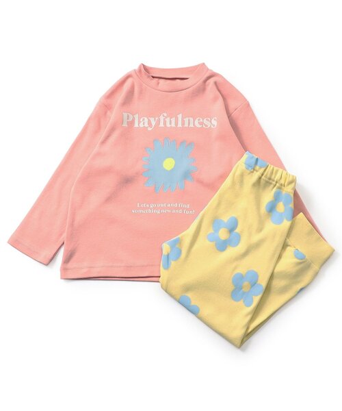 Ampersand(アンパサンド)の「バラエティスムースパジャマ(ルームウェア/パジャマ・キッズ・パープル/オフホワイト/ピンク/グレー・80/90/100/110/120/130/140)」の4枚目の写真