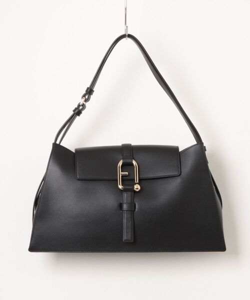 FURLA(フルラ)の「フルラ ヌヴォラ (Furla Nuvola) ショルダーバッグ L(ハンドバッグ・レディース・グレイッシュベージュ/ホワイト/ブラック・ONE SIZE)」の2枚目の写真