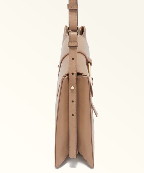 FURLA(フルラ)の「フルラ ヌヴォラ (Furla Nuvola) ショルダーバッグ L(ハンドバッグ・レディース・グレイッシュベージュ/ホワイト/ブラック・ONE SIZE)」の6枚目の写真