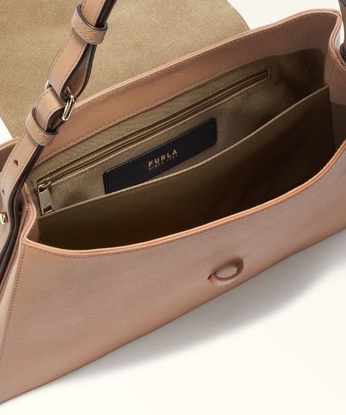 FURLA(フルラ)の「フルラ ヌヴォラ (Furla Nuvola) ショルダーバッグ L(ハンドバッグ・レディース・グレイッシュベージュ/ホワイト/ブラック・ONE SIZE)」の7枚目の写真