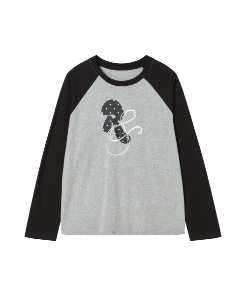 ROGIN N ROSIE(ロギンエンロージー)の「RnR Dot Point Ragian Long Sleeve Black(Tシャツ/カットソー・レディース・その他・FREE)」の3枚目の写真
