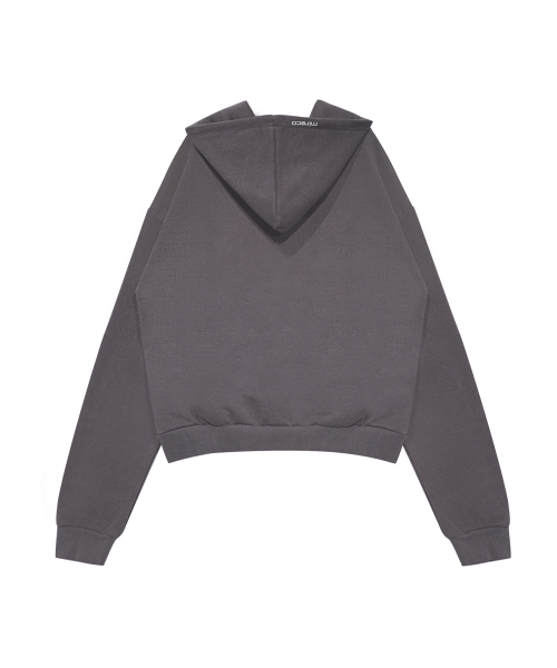 MIRECO(ミレコ)の「SYMBOL STUD PIGMENT HOODIE CHARCOAL(パーカー・レディース・その他・FREE)」の3枚目の写真