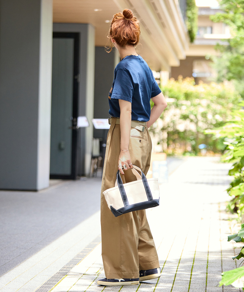 B.C STOCK(ベーセーストック)の「ウォッシャブル / 接触冷感 / アイスセルチノWタックチノ(チノパンツ・レディース・ブラック/ベージュ/ピンク系その他・MEDIUM/SMALL)」の11枚目の写真