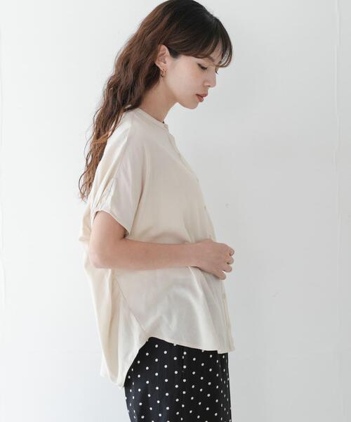 URBAN RESEARCH Sonny Label(アーバンリサーチサニーレーベル)の「リネン混コクーンフレンチブラウス(シャツ/ブラウス・レディース・ホワイト系その他/ブラック/ブルー・FREE)」の5枚目の写真