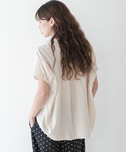 URBAN RESEARCH Sonny Label(アーバンリサーチサニーレーベル)の「リネン混コクーンフレンチブラウス(シャツ/ブラウス・レディース・ホワイト系その他/ブラック/ブルー・FREE)」の6枚目の写真