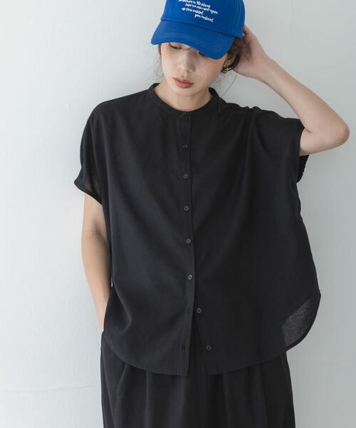 URBAN RESEARCH Sonny Label(アーバンリサーチサニーレーベル)の「リネン混コクーンフレンチブラウス(シャツ/ブラウス・レディース・ホワイト系その他/ブラック/ブルー・FREE)」の13枚目の写真