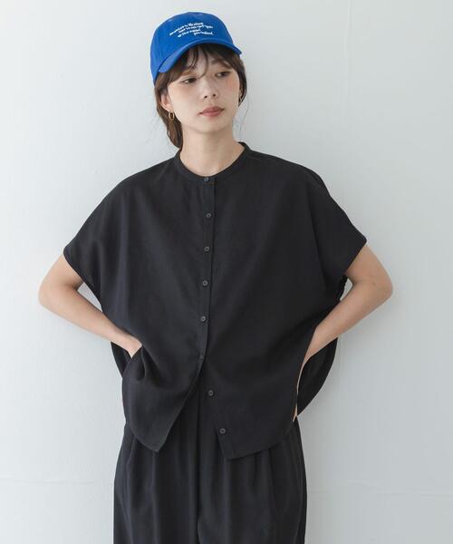 URBAN RESEARCH Sonny Label(アーバンリサーチサニーレーベル)の「リネン混コクーンフレンチブラウス(シャツ/ブラウス・レディース・ホワイト系その他/ブラック/ブルー・FREE)」の14枚目の写真