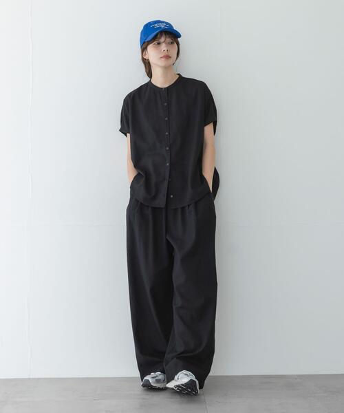 URBAN RESEARCH Sonny Label(アーバンリサーチサニーレーベル)の「リネン混コクーンフレンチブラウス(シャツ/ブラウス・レディース・ホワイト系その他/ブラック/ブルー・FREE)」の17枚目の写真