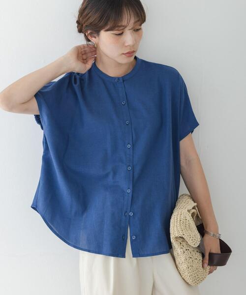 URBAN RESEARCH Sonny Label(アーバンリサーチサニーレーベル)の「リネン混コクーンフレンチブラウス(シャツ/ブラウス・レディース・ホワイト系その他/ブラック/ブルー・FREE)」の22枚目の写真