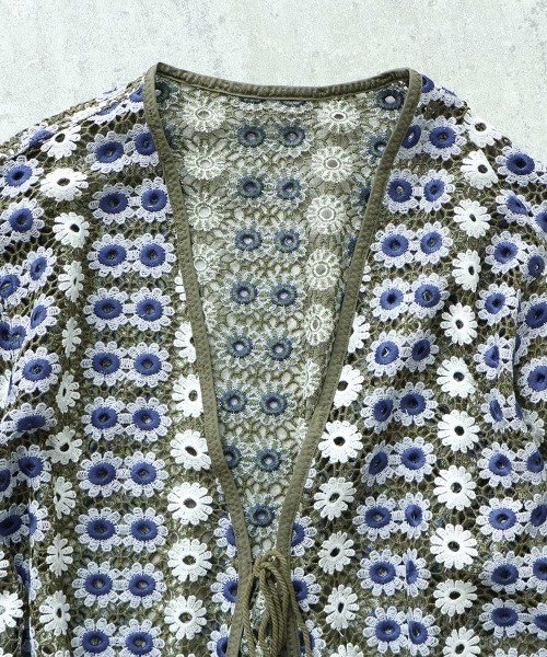 yuni(ユニ )の「多色flower lace cardigan jacket(シャツ/ブラウス・レディース・ブラック/グリーン・FREE)」の9枚目の写真