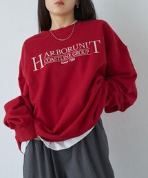 刺繍ロゴスウェットプルオーバー