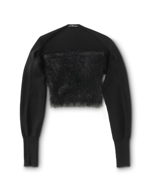 M me eme(エムミーエメ)の「Feather like ensemble tops (eme10442)(アンサンブル・レディース・ブラック・FREE)」の11枚目の写真