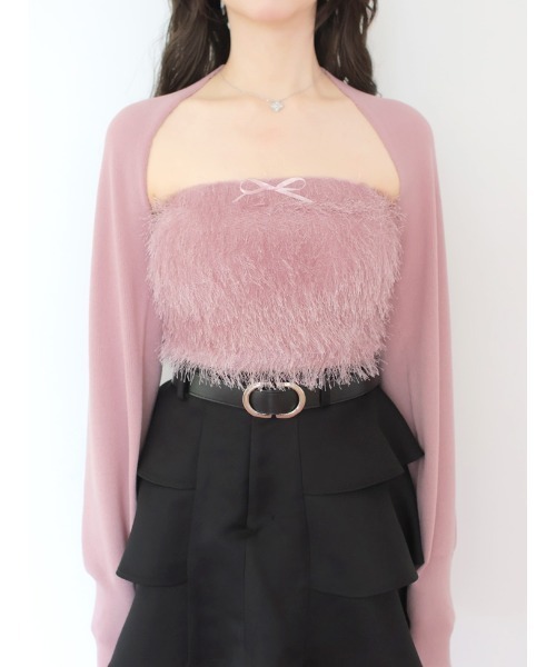 M me eme(エムミーエメ)の「Feather like ensemble tops (eme10442)(アンサンブル・レディース・ブラック・FREE)」の8枚目の写真