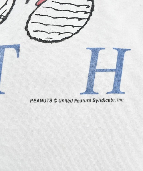 Vintage PEANUTS(ビンテージピーナッツ)の「【USED】90’s Peanuts “Snoopy/ AMRICAN YOUTH” キャラクター Tシャツ(Tシャツ/カットソー・メンズ・ホワイト・LARGE)」の12枚目の写真