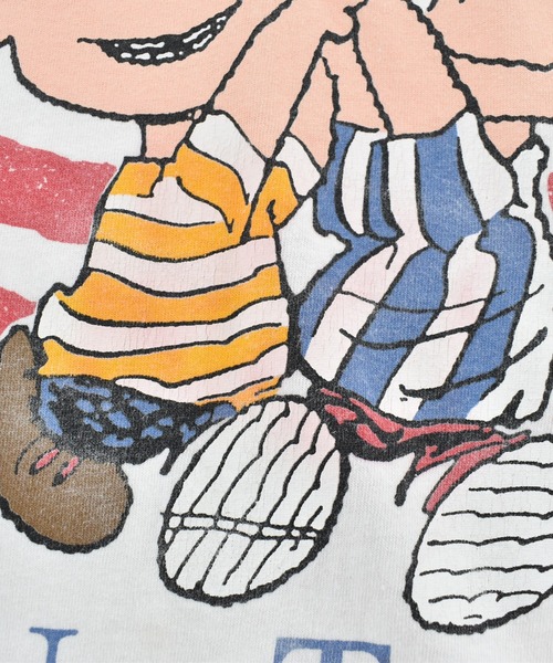 Vintage PEANUTS(ビンテージピーナッツ)の「【USED】90’s Peanuts “Snoopy/ AMRICAN YOUTH” キャラクター Tシャツ(Tシャツ/カットソー・メンズ・ホワイト・LARGE)」の3枚目の写真