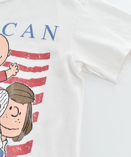 Vintage PEANUTS(ビンテージピーナッツ)の「【USED】90’s Peanuts “Snoopy/ AMRICAN YOUTH” キャラクター Tシャツ(Tシャツ/カットソー・メンズ・ホワイト・LARGE)」の6枚目の写真