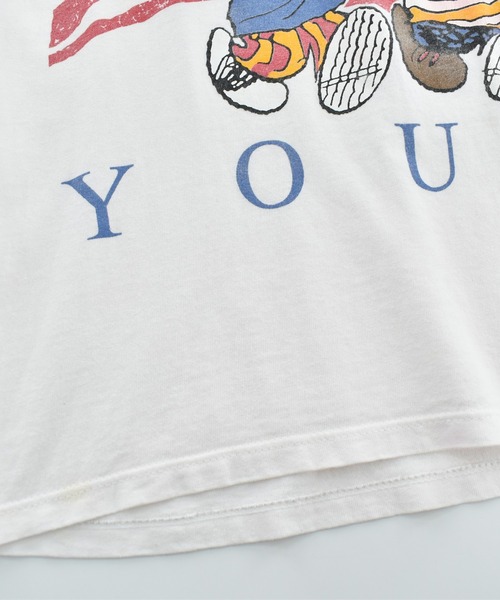 Vintage PEANUTS(ビンテージピーナッツ)の「【USED】90’s Peanuts “Snoopy/ AMRICAN YOUTH” キャラクター Tシャツ(Tシャツ/カットソー・メンズ・ホワイト・LARGE)」の5枚目の写真