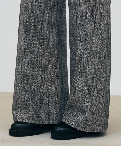 DES PRES(デ・プレ)の「モールヤーンヘリンボーン ワイドパンツ(その他パンツ・レディース・ブラック系その他・32/34/36)」の3枚目の写真