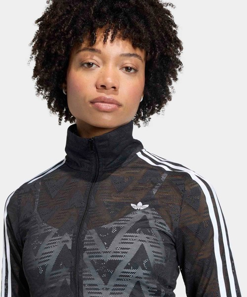 adidas(アディダス)の「ファイヤーバード クラシック レース トラックトップ / ジャージ / トラックジャケット / アディダスオリジナルス adidas Originals(ジャージ・レディース・ブラック・XX-LARGE/LARGE/MEDIUM/SMALL/X-LARGE)」の5枚目の写真