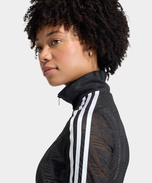 adidas(アディダス)の「ファイヤーバード クラシック レース トラックトップ / ジャージ / トラックジャケット / アディダスオリジナルス adidas Originals(ジャージ・レディース・ブラック・XX-LARGE/LARGE/MEDIUM/SMALL/X-LARGE)」の6枚目の写真