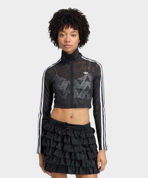 adidas(アディダス)の「ファイヤーバード クラシック レース トラックトップ / ジャージ / トラックジャケット / アディダスオリジナルス adidas Originals(ジャージ・レディース・ブラック・XX-LARGE/LARGE/MEDIUM/SMALL/X-LARGE)」の3枚目の写真