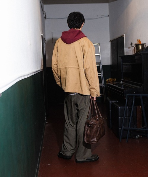 niko and...(ニコアンド)の「フェイクレイヤードモッズコート(モッズコート・メンズ・ネイビー/ベージュ・MEDIUM/LARGE)」の5枚目の写真
