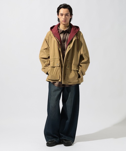 niko and...(ニコアンド)の「フェイクレイヤードモッズコート(モッズコート・メンズ・ネイビー/ベージュ・MEDIUM/LARGE)」の13枚目の写真