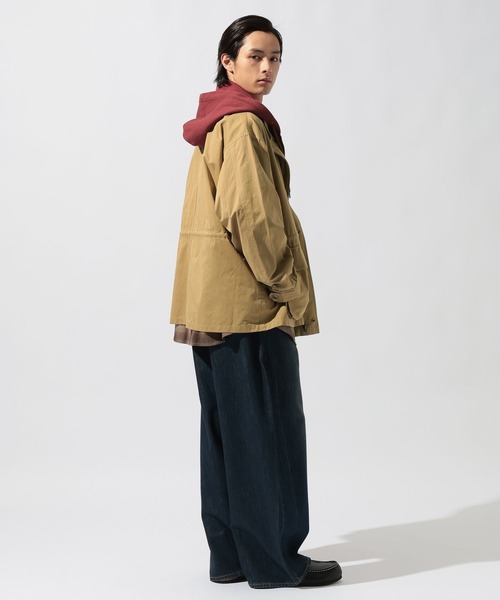 niko and...(ニコアンド)の「フェイクレイヤードモッズコート(モッズコート・メンズ・ネイビー/ベージュ・MEDIUM/LARGE)」の14枚目の写真