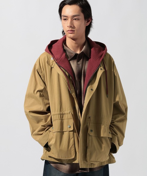 niko and...(ニコアンド)の「フェイクレイヤードモッズコート(モッズコート・メンズ・ネイビー/ベージュ・MEDIUM/LARGE)」の15枚目の写真