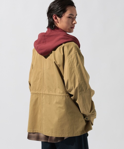 niko and...(ニコアンド)の「フェイクレイヤードモッズコート(モッズコート・メンズ・ネイビー/ベージュ・MEDIUM/LARGE)」の16枚目の写真