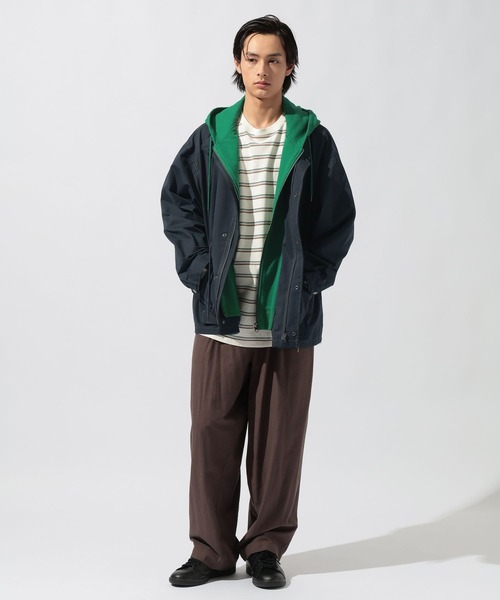 niko and...(ニコアンド)の「フェイクレイヤードモッズコート(モッズコート・メンズ・ネイビー/ベージュ・MEDIUM/LARGE)」の17枚目の写真