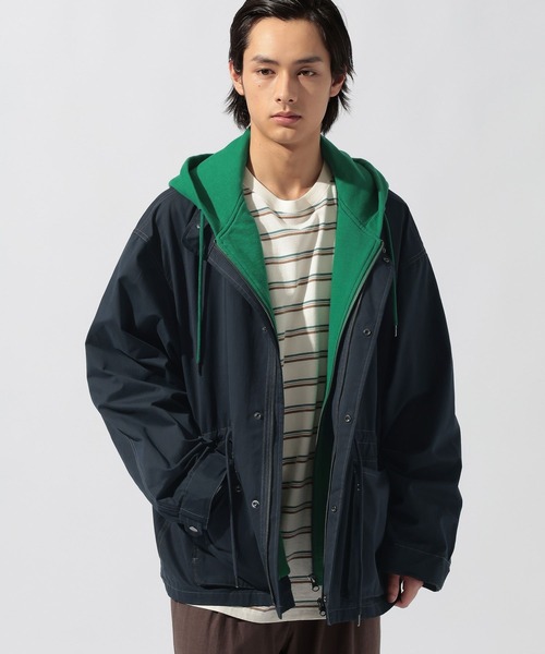niko and...(ニコアンド)の「フェイクレイヤードモッズコート(モッズコート・メンズ・ネイビー/ベージュ・MEDIUM/LARGE)」の19枚目の写真