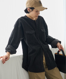 RED KAP × FREAK'S STORE/レッドキャップ 別注 コーデュロイ CPOノーカラーシャツ