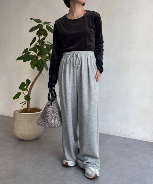 Jena espace merveilleux(ジェナ エスパスメルヴェイユ)の「袖シアーベロアカットソー(Tシャツ/カットソー・レディース・ブラック/ブラウン/グレー・FREE)」の20枚目の写真