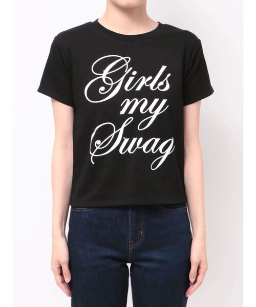 jouetie(ジュエティ)の「ロゴフィットTシャツ(Tシャツ/カットソー・レディース・ブラック/オフホワイト/イエロー・FREE)」の16枚目の写真