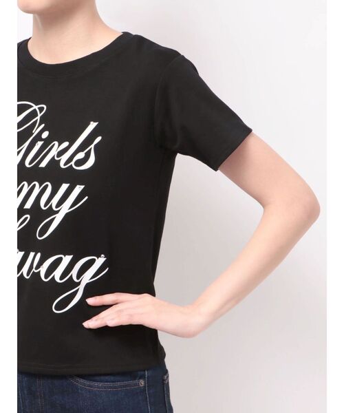 jouetie(ジュエティ)の「ロゴフィットTシャツ(Tシャツ/カットソー・レディース・ブラック/オフホワイト/イエロー・FREE)」の20枚目の写真