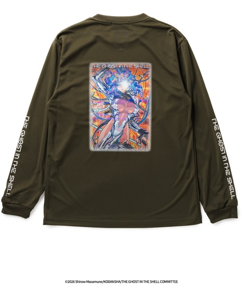 narifuri（ナリフリ）の「narifuri × 攻殻機動隊 THE GHOST IN THE SHELL ドライロングTシャツ（Tシャツ/カットソー・メンズ・ブラック/ホワイト/カーキ・SMALL/MEDIUM/LARGE/X-LARGE）」の3枚目の写真
