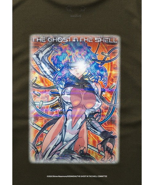 narifuri（ナリフリ）の「narifuri × 攻殻機動隊 THE GHOST IN THE SHELL ドライロングTシャツ（Tシャツ/カットソー・メンズ・ブラック/ホワイト/カーキ・SMALL/MEDIUM/LARGE/X-LARGE）」の5枚目の写真