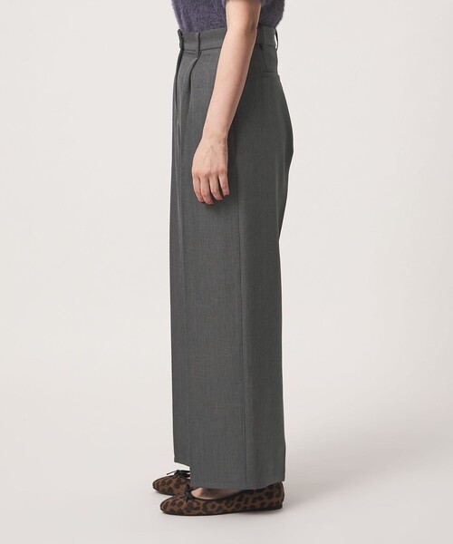 A DAY IN THE LIFE UNITED ARROWS(アデイインザライフユナイテッドアローズ)の「ウールライク タックワイドパンツ-ウォッシャブル- <A DAY IN THE LIFE>(その他パンツ・レディース・ダークグレー/ベージュ/ネイビー・M/S)」の9枚目の写真