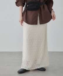 チュールフリンジナロースカート