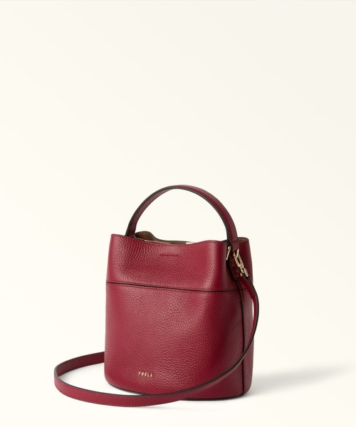 FURLA(フルラ)の「フルラ アメリア(Furla Amelia) ミニ バケットバッグ(ハンドバッグ・レディース・ブラック/バーガンディー/サンドベージュ・ONE SIZE)」の10枚目の写真