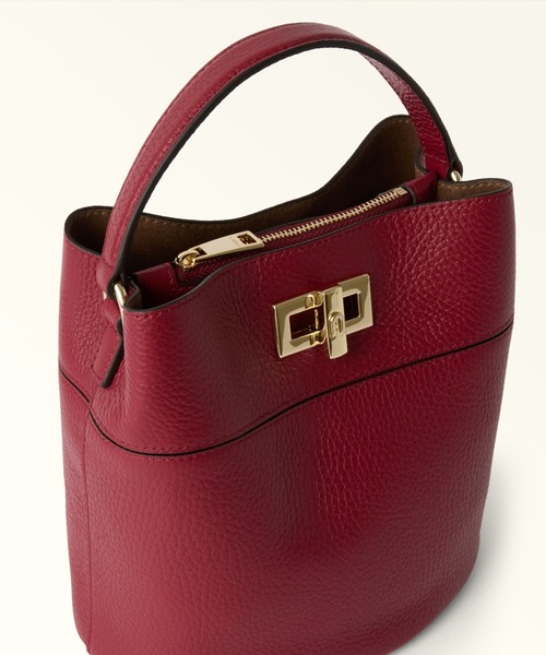 FURLA(フルラ)の「フルラ アメリア(Furla Amelia) ミニ バケットバッグ(ハンドバッグ・レディース・ブラック/バーガンディー/サンドベージュ・ONE SIZE)」の11枚目の写真