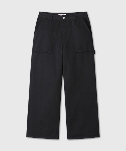 DIVEIN（ダイブイン）の「WASHED FATIGUE CARPENTER PANTS (BLACK)（その他パンツ・メンズ・その他・1/2/0）」の2枚目の写真