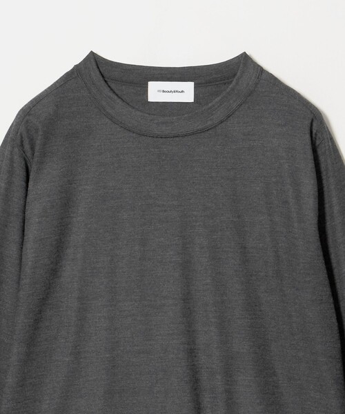 BEAUTY&YOUTH UNITED ARROWS(ビューティーアンドユースユナイテッドアローズ)の「毛 ロングスリーブ プルオーバー(Tシャツ/カットソー・レディース・ダークグレー/ライトグレー/ネイビー・FREE)」の10枚目の写真