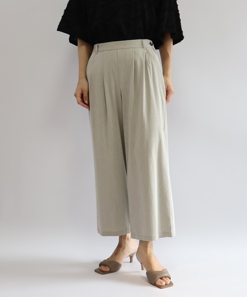 etre relie(エトレリー)の「アサレチックワイドパンツ(その他パンツ・レディース・ライトグレー/ブラック/グレイッシュベージュ・MEDIUM/SMALL)」の8枚目の写真