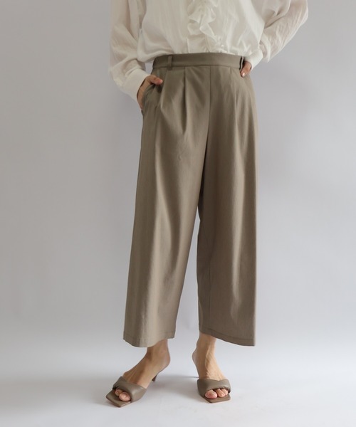 etre relie(エトレリー)の「アサレチックワイドパンツ(その他パンツ・レディース・ライトグレー/ブラック/グレイッシュベージュ・MEDIUM/SMALL)」の12枚目の写真