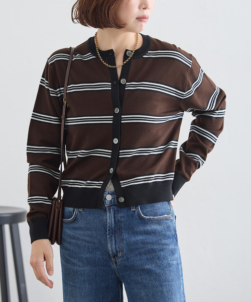 journal standard L'essage(ジャーナルスタンダードレサージュ)の「《/手洗い可》CASHWOOLエクストラファインメリノ カーディガン(カーディガン/ボレロ・レディース・チャコールグレー/レッド/ブラウン・FREE)」の12枚目の写真