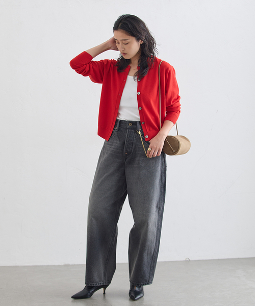 journal standard L'essage(ジャーナルスタンダードレサージュ)の「《/手洗い可》CASHWOOLエクストラファインメリノ カーディガン(カーディガン/ボレロ・レディース・チャコールグレー/レッド/ブラウン・FREE)」の20枚目の写真