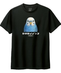 Moftique(モフティック) 半袖Tシャツ セキセイインコ インコ ペット アニマル プリント トップス カットソー レディース