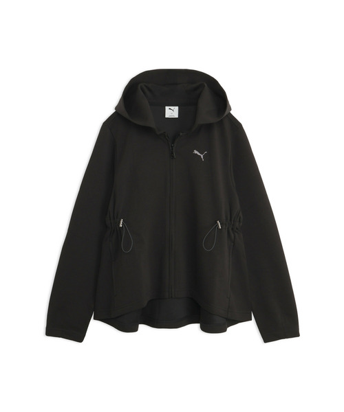 PUMA(プーマ)の「PUMA プーマ ウィメンズ ESS エレベーテッド MX フルジップ フーディ DK(ジャージ・レディース・ライトグレー/ブラック・MEDIUM/LARGE/X-LARGE)」の5枚目の写真